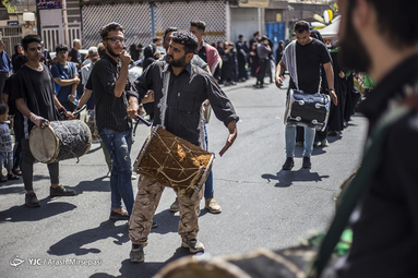 عزاداری تاسوعای حسینی در غرب تهران
