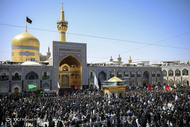 عزاداری تاسوعای حسینی در حرم مطهر رضوی