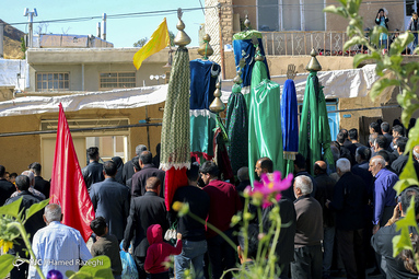 آیین سنتی علم‌گردانی در روستای درسجین شهرستان ابهر