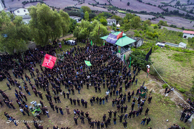 عزاداری تاسوعای حسینی در روستای خالخیل ساری