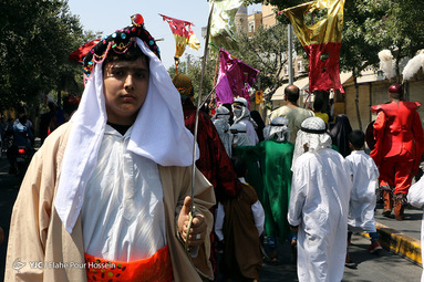 آیین خیمه سوزان ظهر عاشورا در شیراز