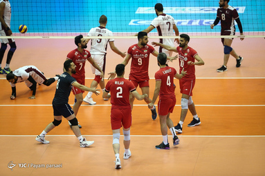 والیبال قهرمانی آسیا/ ایران ۳ - قطر ۰