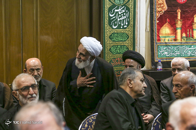 مراسم ترحیم اسدالله عسگراولادی در مسجد امام صادق(ع) با حضور شخصیت های سیاسی و اقتصادی کشور
