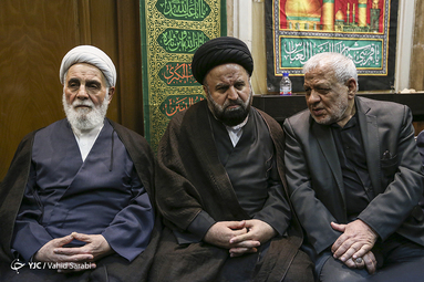 مراسم ترحیم اسدالله عسگراولادی در مسجد امام صادق(ع) با حضور شخصیت های سیاسی و اقتصادی کشور