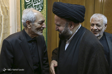 مراسم ترحیم اسدالله عسگراولادی در مسجد امام صادق(ع) با حضور شخصیت های سیاسی و اقتصادی کشور