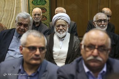 مراسم ترحیم اسدالله عسگراولادی در مسجد امام صادق(ع) با حضور شخصیت های سیاسی و اقتصادی کشور