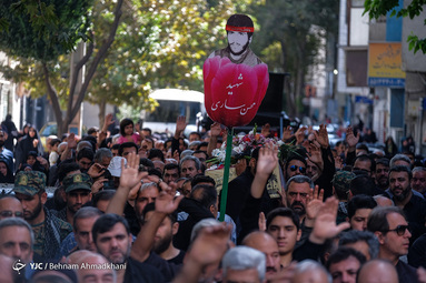 تشییع پیکر شهید محسن ساری پس از ۳۵ سال