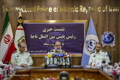 نشست خبری رئیس پلیس بین الملل نیروی انتظامی
