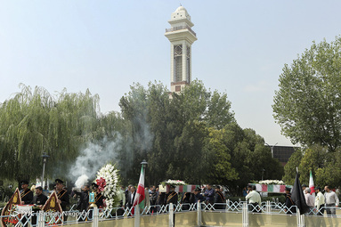 تشییع پیکر مطهر ۲ شهید گمنام