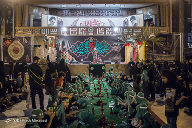 بزرگترین سفره نذری حضرت رقیه (سدر میدان امام حسین (ع) تهران 