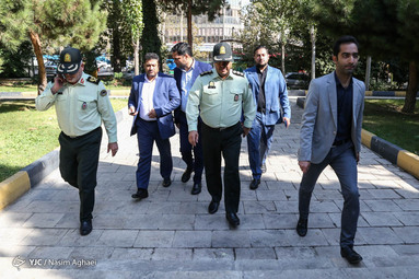 بازدید رئیس پلیس پیشگیری تهران بزرگ از باشگاه خبرنگاران جوان