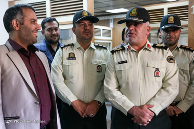 بازدید رئیس پلیس پیشگیری تهران بزرگ از باشگاه خبرنگاران جوان