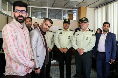 بازدید رئیس پلیس پیشگیری تهران بزرگ از باشگاه خبرنگاران جوان