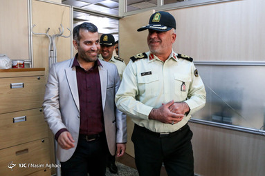بازدید رئیس پلیس پیشگیری تهران بزرگ از باشگاه خبرنگاران جوان