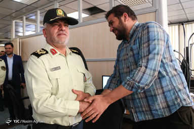 بازدید رئیس پلیس پیشگیری تهران بزرگ از باشگاه خبرنگاران جوان