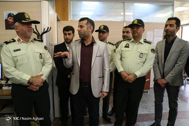 بازدید رئیس پلیس پیشگیری تهران بزرگ از باشگاه خبرنگاران جوان