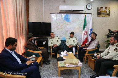 بازدید رئیس پلیس پیشگیری تهران بزرگ از باشگاه خبرنگاران جوان