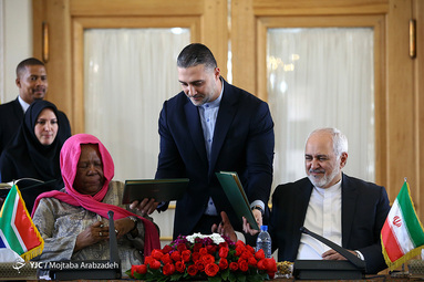 دیدار ظریف با وزیر آفریقای جنوبی