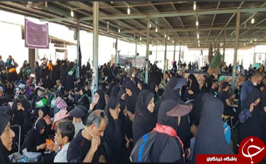 تردد زوار اربعین از مرز شلمچه