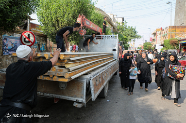جمع‌آوری مواکب بعد از اربعین حسینی در کربلا