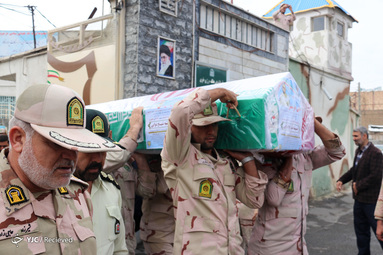 پيکر مطهر شهيد والا مقام استوار دوم علي درستي در شهرستان خوي تشييع شد.