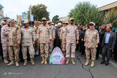 پيکر مطهر شهيد والا مقام استوار دوم علي درستي در شهرستان خوي تشييع شد.