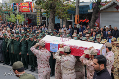 پيکر مطهر شهيد والا مقام استوار دوم علي درستي در شهرستان خوي تشييع شد.