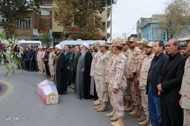 پيکر مطهر شهيد والا مقام استوار دوم علي درستي در شهرستان خوي تشييع شد.
