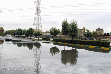 آب گرفتگی در معابر کرج