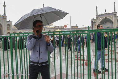 باران پاییزی در قم