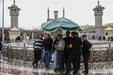 باران پاییزی در قم