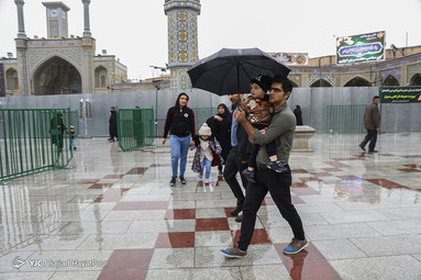 باران پاییزی در قم