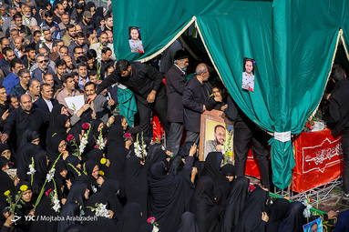 مراسم تشییع شهید مدافع حرم حامد سلطانی