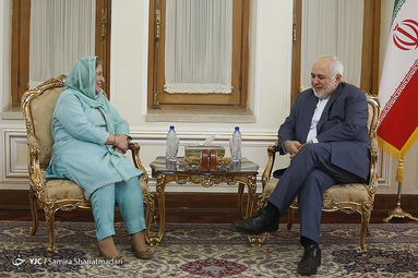 دیدار خداحافظی سفیر پاکستان با  ظریف