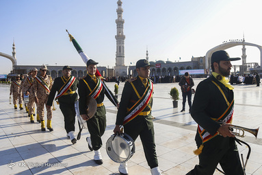 صبحگاه مشترک نیروهای مسلح در جمکران