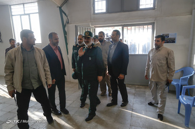 بازدید سردار سلامی فرمانده کل سپاه از مرکز معتادان متجاهر