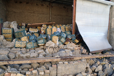 خسارات زلزله در روستای ورنکش