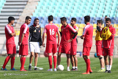 تمرین تیم فوتبال پرسپولیس