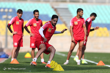 تمرین تیم فوتبال پرسپولیس