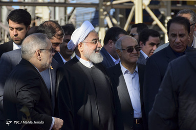 افتتاح کارخانه فولاد بافت کرمان توسط رییس جمهور