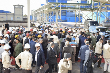 افتتاح کارخانه فولاد بافت کرمان توسط رییس جمهور