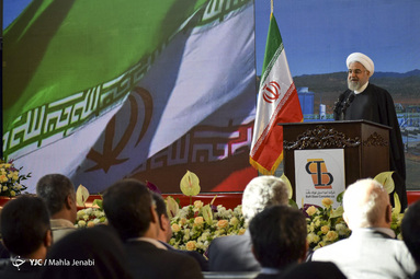 افتتاح کارخانه فولاد بافت کرمان توسط رییس جمهور