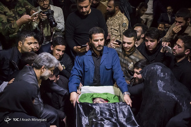 وداع با پیکر شهید محمد مهدی رضوان