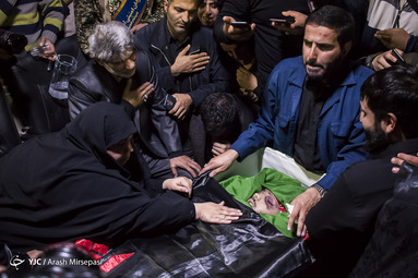وداع با پیکر شهید محمد مهدی رضوان