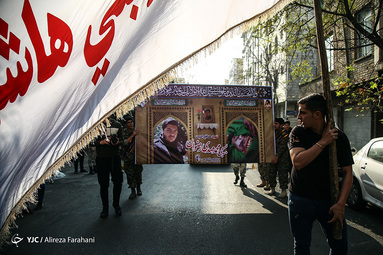 تشییع پیکر بسیجی شهید محمدمهدی رضوان
