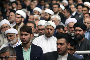 دیدار میهمانان کنفرانس وحدت اسلامى با رهبر انقلاب