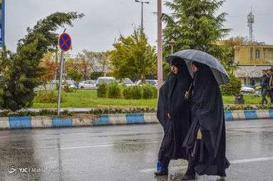 اولین بارش باران پاییزی در کرمان