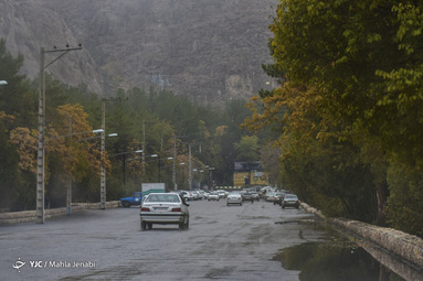اولین بارش باران پاییزی در کرمان