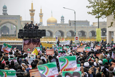 راهپیمایی انزجار از آشوبگران در مشهد مقدس