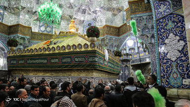 راسم استقبال از کاروان نمادین حضرت معصومه سلام الله علیها در قم